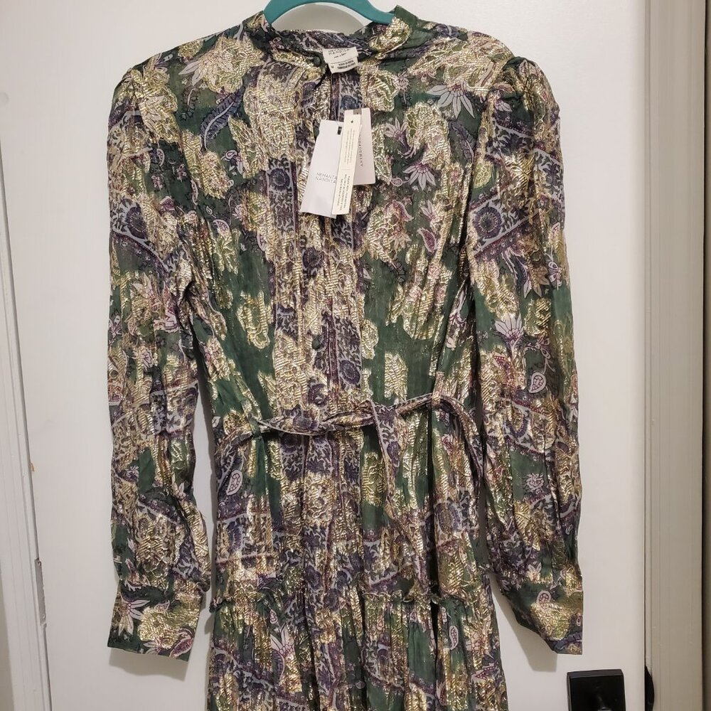 HEMANT & NANDITA Printed Belted Shirt Dress - Picture 6 of 6